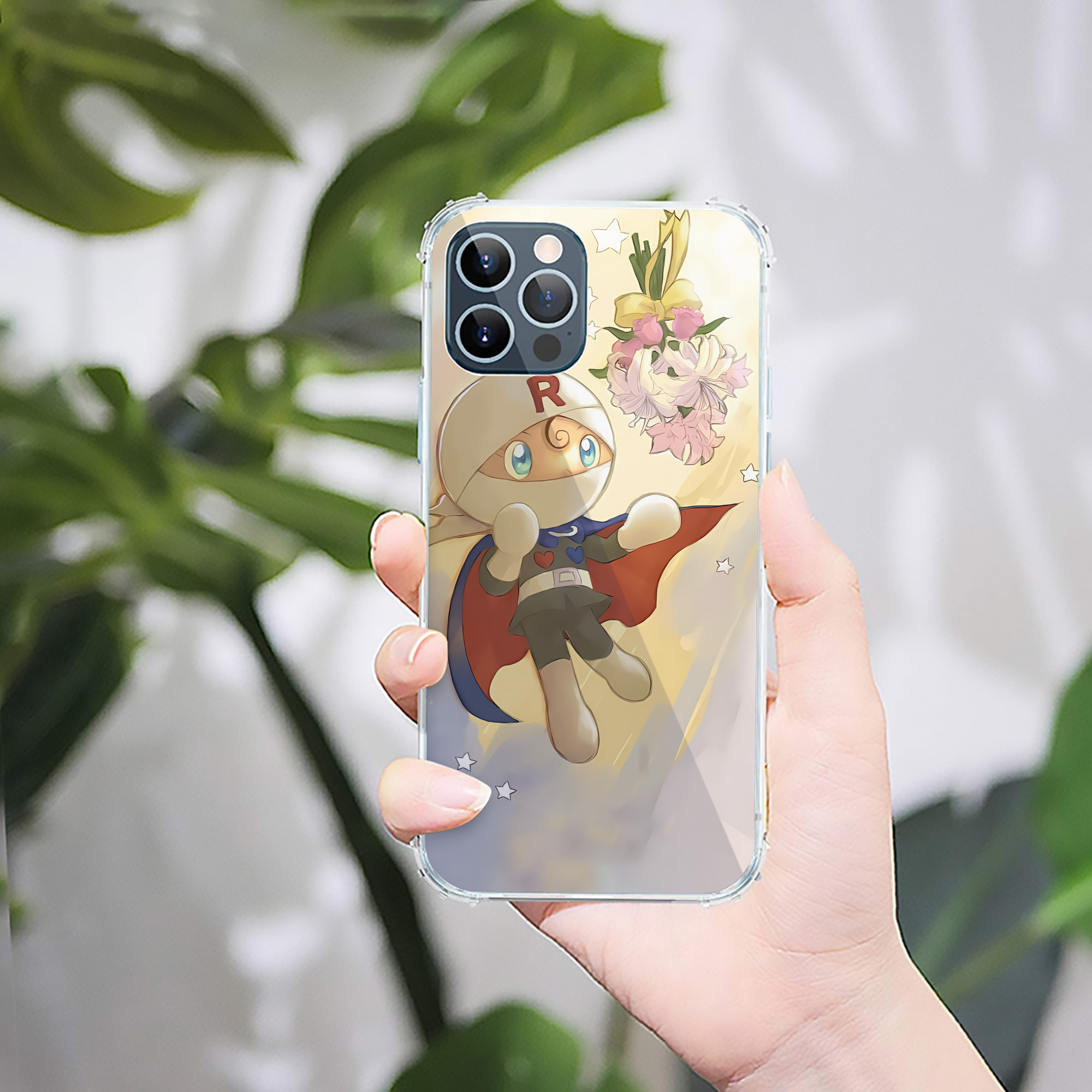 （画像用） アンパンマン Anpanman 【iPhone 12シリーズ対応】透明スマホケース（クリアソフトケース）